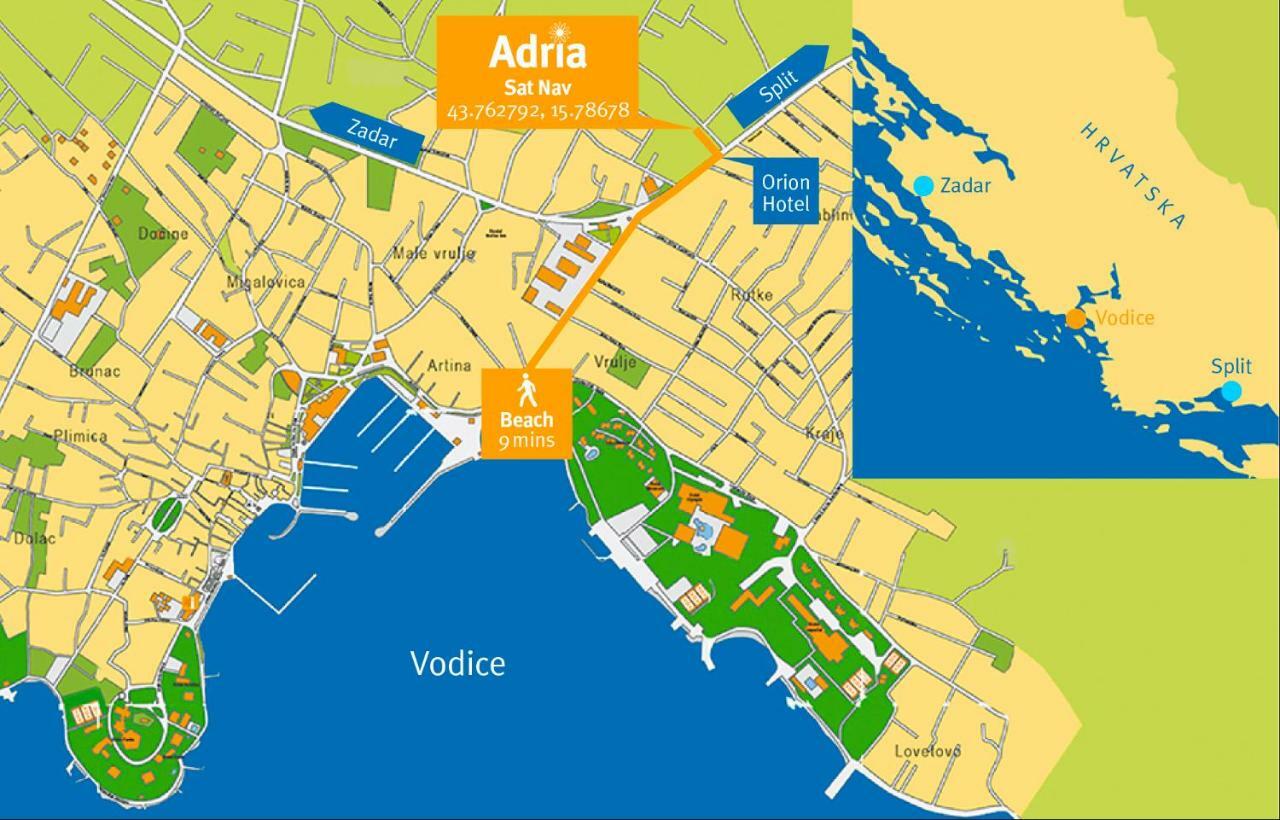 Hotel Adriasobe à Vodice Extérieur photo